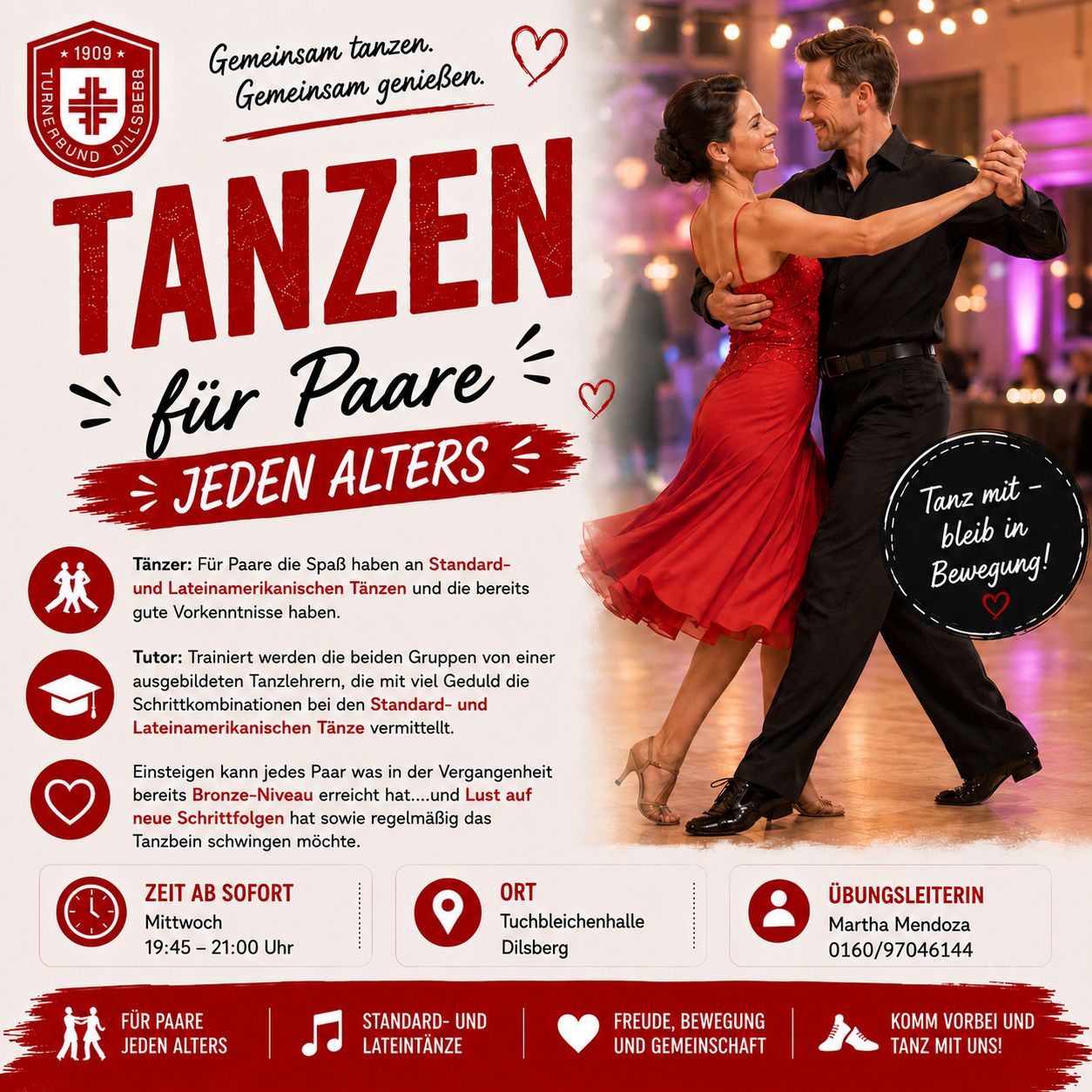 Tanzen für Paare jeden Alters – Gemeinsam in Bewegung!